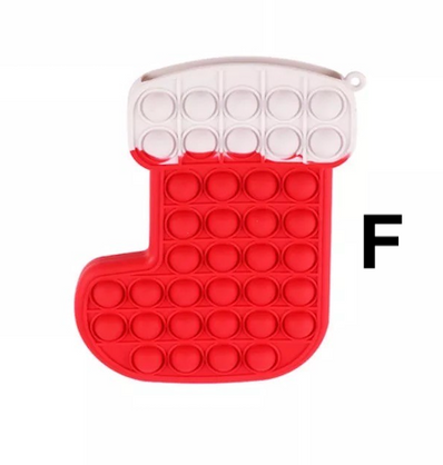 Push Pop Christmas Socks