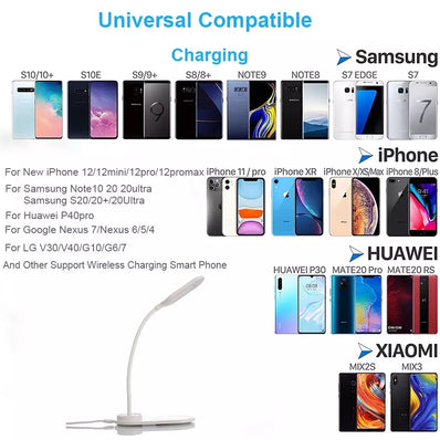 Wireless Charger LED Lamp
