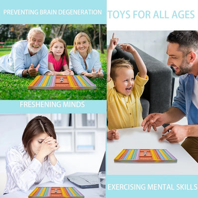 Pop Game Dice Fidget Toy Chest Board