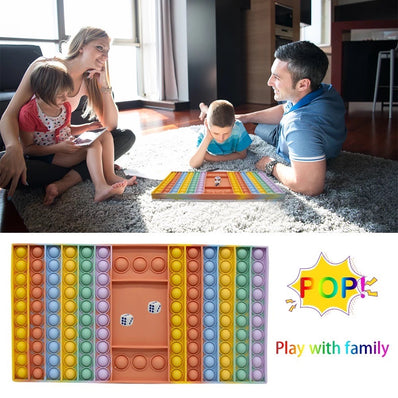 Pop Game Dice Fidget Toy Chest Board