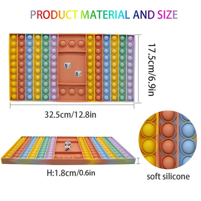 Pop Game Dice Fidget Toy Chest Board